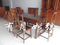中式家具功夫茶道桌实木茶台北方老榆木茶艺桌茶桌椅组合餐桌家用