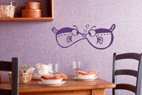 鱼鱼爱情侣鱼 客厅 背景墙可移除卧室 浴室防水家饰装饰画墙贴纸