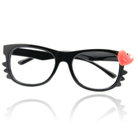眼镜框 无镜片潮黑框眼镜男女时尚眼镜架 框架红心眼镜架