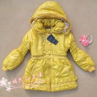 【清仓特价】女童冬装中大童棉衣 儿童裙式大衣中大童外套棉服