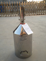 包邮汽油量油桶 /计量桶标准金属器/石油配件10升20升/标准金属器