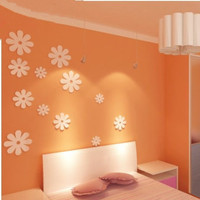 向阳花3D立体墙贴 电视沙发背景装饰 客厅 餐厅 儿童房 卧室 温馨