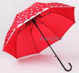 韩国可爱女生精品草莓西瓜个性创意弯钩长柄防风晴雨伞儿童水果伞