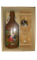 塞巴斯蒂安比利时黑啤啤酒礼盒送原装玻璃杯