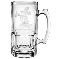 美国直递 DISNEY/迪斯尼Mickey Mouse  刻画玻璃杯 美国制造