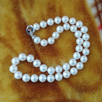 大圆天然淡水珍珠项链 正圆 11-12mm 送妈妈 正品 母亲节礼物