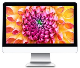 热卖23.6寸苹果风格超薄一体机电脑DIY套料含显示屏/WiFi/摄像头