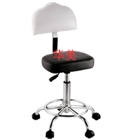 新款黑白双色商业办公/美发/美容家具/师傅椅/大工靠背椅M27