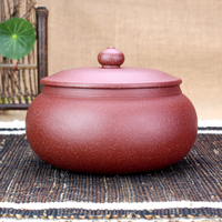 包邮精品 紫砂中号茶叶罐 密封罐 醒茶存茶普洱茶罐茶缸礼盒 陶瓷