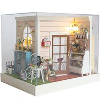 diy小屋建筑模型房子模型diy礼物模型 屋玩具房子手工房小木屋