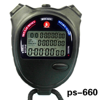 【正品】追日秒表ps-660电子秒表 60道记忆秒表 码表 卡西欧秒表