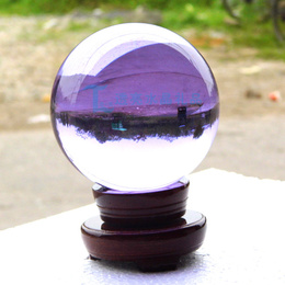 包邮紫色5到20厘米本色【永不退色】紫水晶球摆件水晶工艺品定制