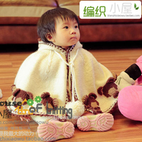 小熊斗篷编织毛线材料包 编织小屋高品质宝宝线毛线 有视频教程