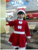 儿童圣诞节服装儿童装扮女童表演男童演出服幼儿服饰圣诞节老人衣