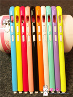 iphone6 plus拼色边框彩色边框塑料边框5.5寸pg6保护套p果6手机壳