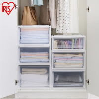 爱丽思IRIS塑料可叠加组合抽屉式衣服收纳箱储物盒单层衣物整理柜