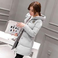 2016冬季新款韩版中长款女式修身棉衣棉服女棉服显瘦气质外套