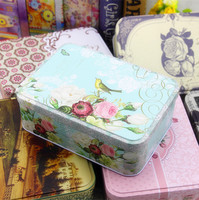 6件包邮 新款连盖收纳盒 饼干盒铁盒子 烘焙包装盒 蛋黄酥礼品盒
