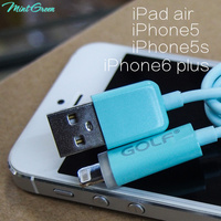 高尔夫 苹果iPhone5/5s/6发光数据线5c充电线 ipad air正品数据线
