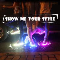 新款USB充电LED发光鞋情侣鞋时尚潮鞋韩版休闲运动板鞋街舞鞋男鞋