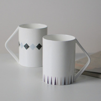 ZAMIS杂治 欧式骨瓷水杯简约陶瓷杯子咖啡牛奶杯办公茶杯情侣水杯