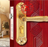 喜雅龙卧室房门锁机械静音门锁三件套装通用实木门锁室内门锁欧式