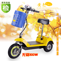 锂电池电动车迷你电动车电动三轮车都市代步车时尚代步电瓶车黄色