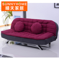 小户型1.5米双人折叠沙发床1.8米多功能单人布艺折叠床特价