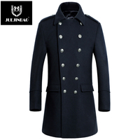高端商务羊毛呢大衣男中长款韩版品质2015新款英伦秋冬季风衣外套