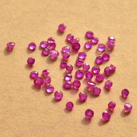 斯里兰卡纯天然红宝石配石裸石圆形钻石切工170/克拉批发