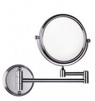 客房浴室化妆镜放大美容镜双面挂墙折叠镜子卫生间伸缩梳妆镜全铜