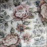 雪尼尔田园花朵沙发布 靠枕布软包布装饰布 沙发面料布料批发特价
