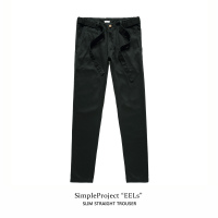 【Tzoo】SimpleProject*EELs 修身直筒显瘦斜纹布休闲长裤