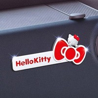 韩国代购进口正品hello kitty凯蒂猫立体汽车装饰贴 车贴
