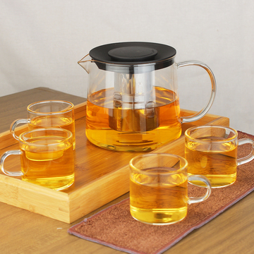 特价耐热玻璃茶壶不锈钢过滤大容量泡茶壶加厚茶杯明火直烧壶包邮