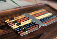 日式天然木筷 纯实木天然无漆无蜡环保 麻花筷 防滑筷 家庭筷