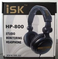 闲置 ISK HP-800 专业监听耳机 头戴式DJ录音K歌监听耳麦