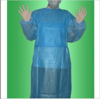 一次性医用手术衣 浅蓝色 无纺布 无菌 腹膜 手术服　隔离服