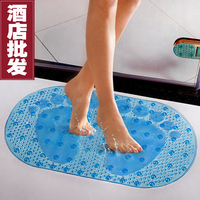 酒店宾馆浴室防滑垫PVC吸盘浴缸淋浴按摩脚纯色地垫卫生间TPR脚垫