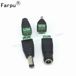Farpu丨DC电源插座5.5-2.1mm DC公母头 12V电源接口公头母头插头