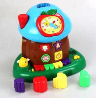 1-3岁儿童玩具 趣味小树 智慧多面屋 早教益智音乐玩具有电子琴键