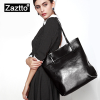 Zaztto 新款女包单肩包真皮配件时尚托特包手提休闲大包包