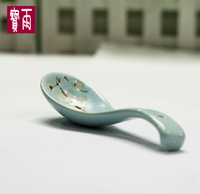 促销日式釉下彩 勺子汤勺 手绘陶瓷 西瓜勺调羹 中号 釉下彩汤勺