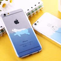 2016苹果6plus手机壳卡通 iPhone6s保护硅胶软套可爱 5s超薄外壳