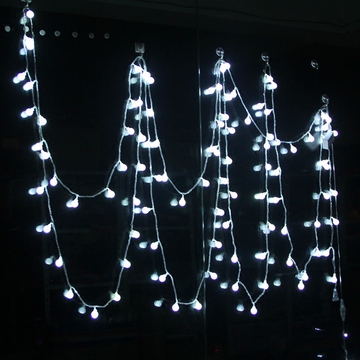 LED圆球彩色闪烁串灯圣诞节酒吧装饰小灯泡卧室满天星生日霓虹灯
