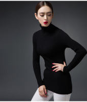 2015新款女式纯色高领套头打底针织毛衫毛衣韩版潮有弹力显瘦包邮
