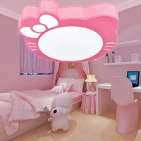 儿童房灯LED贴片吸顶灯 可爱公主女孩卧室灯温馨房间猫卡通灯具
