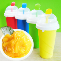冰沙杯 创意带盖沙冰杯 果汁奶昔柠檬杯欧美热销DIY自制冰激凌杯