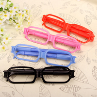 韩国 创意眼镜圆珠笔 可爱学生学习用品 儿童奖品文具批发