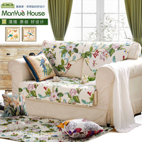 MyHouse 四季 防滑沙发垫布艺坐垫夏季欧式田园沙发巾套罩 春夏